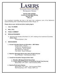NOTICE AND AGENDA Investment Committee Meeting April 25 ...