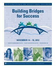 Conference Program - Exceptional Children - Public Schools of ...