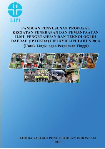 Panduan Proposal IPTEKDA LIPI 2014