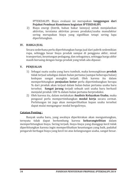 Panduan Proposal IPTEKDA LIPI 2014