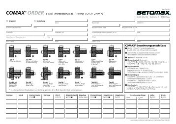 MAIL-ORDER COMAXÂ® - Betomax