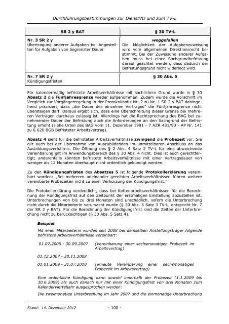 Durchführungsbestimmungen des LKA zur DVO und zum TV-L