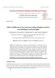 Effect of different in situ water harvesting techniques and low cost ...