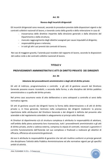 Azienda Sanitaria Locale n. 3 âGenoveseâ - ASL n.3 Genovese