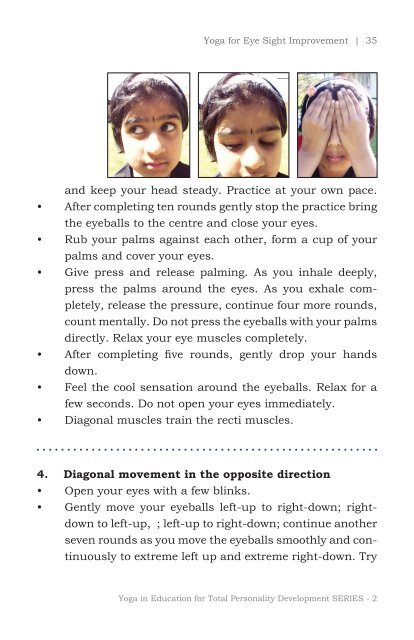 Yoga for Eye Sight Improvement