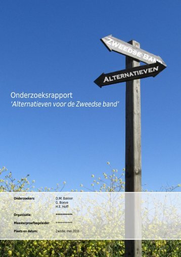 Alternatieven voor de Zweedse band - Moderne-Dementiezorg