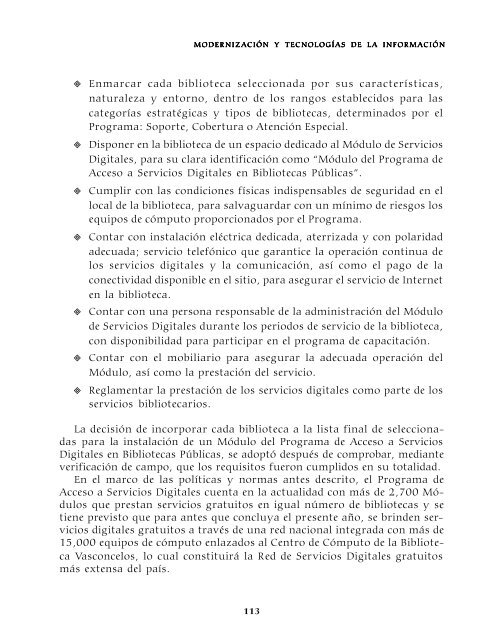 Memoria del Sexto Congreso Nacional de Bibliotecas PÃºblicas