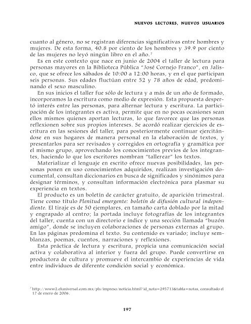 Memoria del Sexto Congreso Nacional de Bibliotecas PÃºblicas