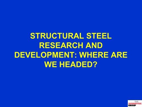 Structural Steel Research
