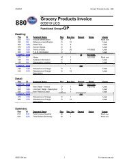 Grocery Products Invoice - Kroger EDI