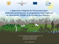 Approche intégrée de l'économie agro‐pastorale ... - Euromontana