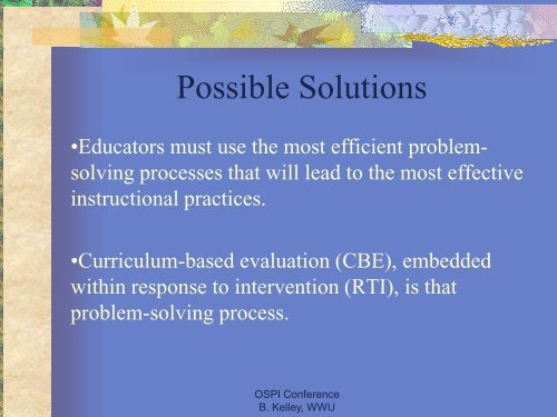 Framework for Math - Western Washington University