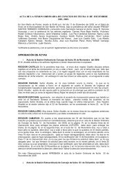 acta de la sesiÃ³n ordinaria de concejo del 11 de diciembre del 2009