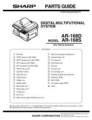 PARTS GUIDE AR-168D MODEL AR-168S - HPI Technologies