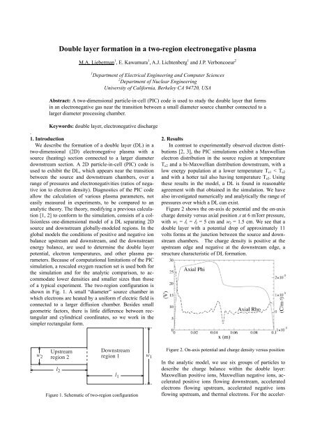 Double layer formation in a two-region electronegative plasma