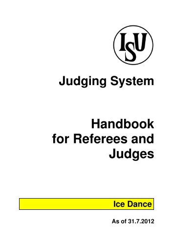 2012-13 ISU Handbook for Referees and Judges - US Figure Skating