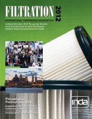 Who Exhibits at Filtration? - INDA