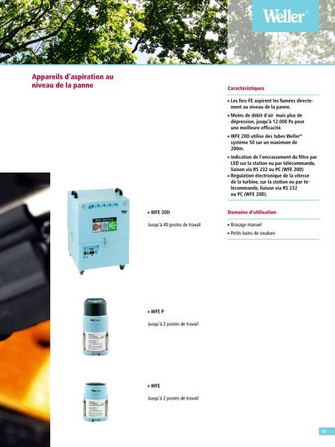 Catalogue Weller - Fume Extraction Solutions - Cepelec au service ...