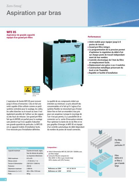 Catalogue Weller - Fume Extraction Solutions - Cepelec au service ...