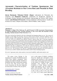 Agronomic Characterization of Tunisian Spontaneous Oat ... - Iresa