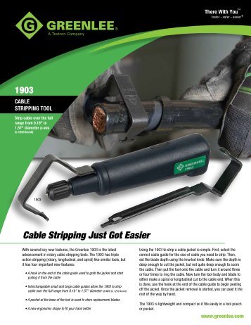 Cable Stripping Just Got Easier