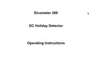Elcometer 266 Holiday Detector