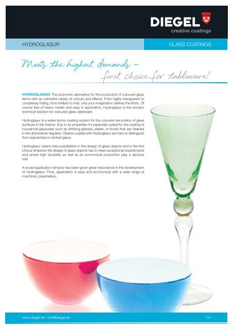 Meets The Highest Demands A First Ch Ice F R Tableware Ernst Diegel