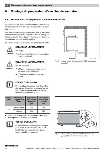 Notice de montage et d'entretien PrÃ©parateur d'eau chaude sanitaire ...