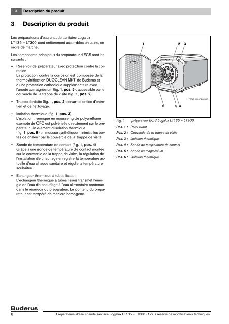 Notice de montage et d'entretien PrÃ©parateur d'eau chaude sanitaire ...