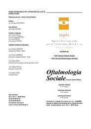 Oftalmologia Sociale - Agenzia internazionale per la prevenzione ...