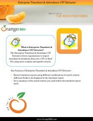 Enterprise Timesheet & Attendance CSV Extractor - OrangeHRM