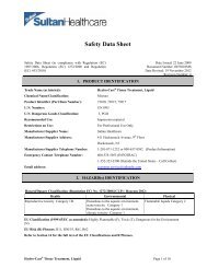 Safety Data Sheet - Sultan Healthcare