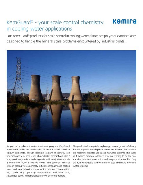 KemGuard® - your scale control chemistry in cooling water ... - Kemira