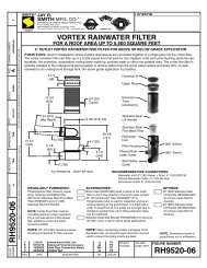 Submittal RH9520-06 Rainwater Harvesting - Jay R. Smith MFG Co.