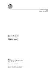 Jahresbericht 2001/2002 - Daimler und Benz Stiftung