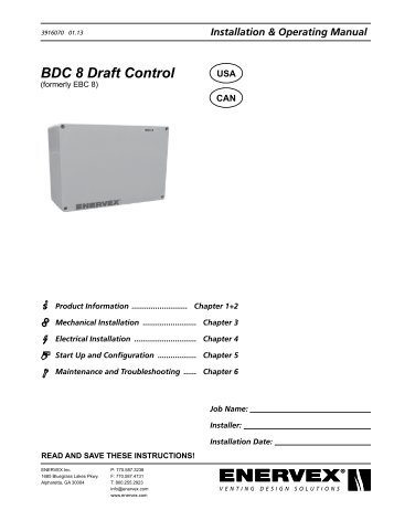 BDC 8 Draft Control - Enervex
