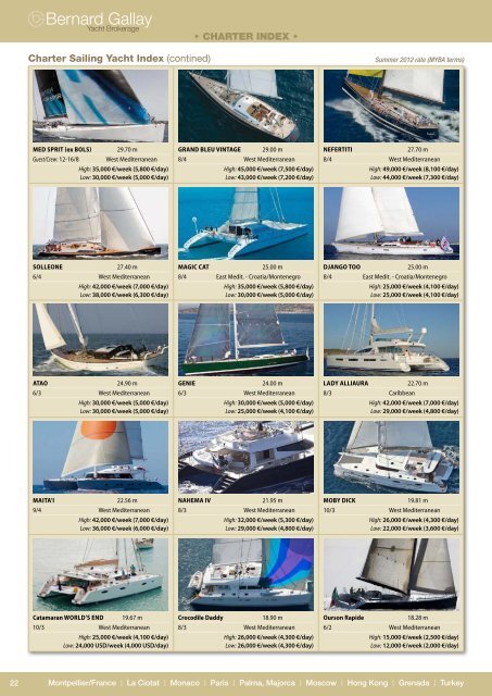 Bernard Gallay Yacht Brokerage