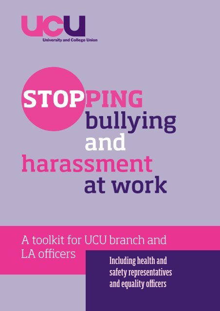 bullying and harassment at work - UCU