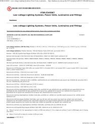 IFDR.E345867 Low-voltage Lighting Systems, Power ... - LED Lighting