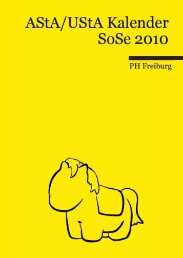 AStA/UStA Kalender - PH Freiburg SoSe 2010 - PH-FREIBURG.COM