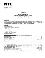 NTE7183 Integrated Circuit Vertical Deflection Output Circuit for TV ...