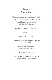 Arcana Coelestia volume 1 - Swedenborg Foundation