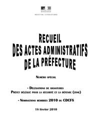 RAA spÃ©cial du 18 fÃ©vrier 2010 - PrÃ©fecture