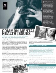 Common mental HealtH Issues - Windsor Essex County Health Unit