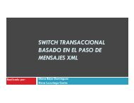 switch transaccional basado en el paso de mensajes xml - Icm
