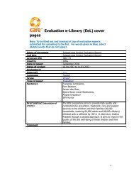 IND 177 BSY Evaluaiton Report - CARE International's Electronic ...
