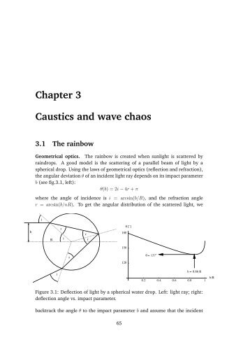 Chapter 3 Caustics and wave chaos 3.1 The rainbow