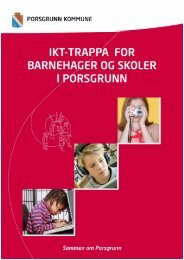 IKT-trappa for barnehager og skoler - Porsgrunn Kommune - Domene