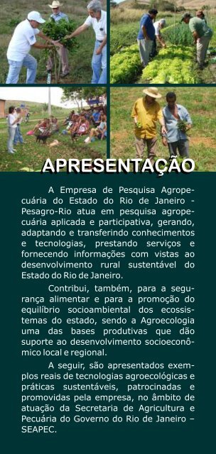 apresentaÃ§Ã£o - Pesagro-Rio