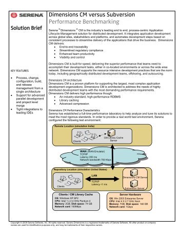 Dimensions CM versus Subversion Performance ... - Serena Software